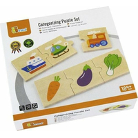 VIGA Drevené puzzle Súvislosti 8x3 dieliky