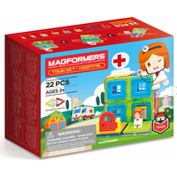 MAGFORMERS Mestečko Nemocnice 22 dielikov