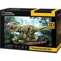 CUBICFUN 3D puzzle National Geographic: Tyrannosaurus Rex 52 dielikov