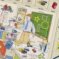 LARSEN Puzzle Angličtina 6: V škole 70 dielikov