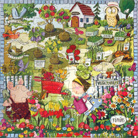 EEBOO Štvorcové puzzle Zahradničení 64 dielikov