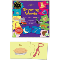 EEBOO Duo puzzle Anglické rýmovanie 25x2 dieliky