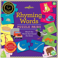 EEBOO Duo puzzle Anglické rýmovanie 25x2 dieliky