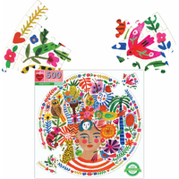 EEBOO Okrúhle puzzle Pozitivita 500 dielikov