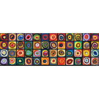 EUROGRAPHICS Panoramatické puzzle Farebná štúdia štvorcov 1000 dielikov