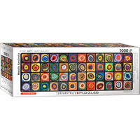 EUROGRAPHICS Panoramatické puzzle Farebná štúdia štvorcov 1000 dielikov