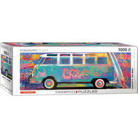 EUROGRAPHICS Panoramatické puzzle Farebný Volkswagen 1000 dielikov