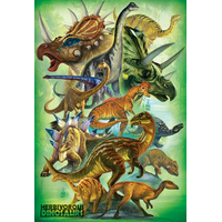 EUROGRAPHICS Puzzle bylinožraví dinosaury 100 dielikov