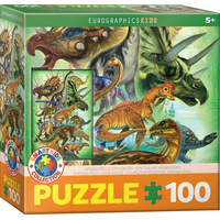 EUROGRAPHICS Puzzle bylinožraví dinosaury 100 dielikov