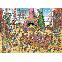 COBBLE HILL Puzzle DoodleTown: Pracujúce škriatkové 1000 dielikov