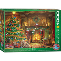 EUROGRAPHICS Puzzle Labradori pri stromčeku 1000 dielikov