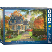 EUROGRAPHICS Puzzle Modrý vidiecky dom 1000 dielikov