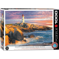 EUROGRAPHICS Puzzle Peggy&#39;s Cove Lighthouse, Nové Škótsko 1000 dielikov