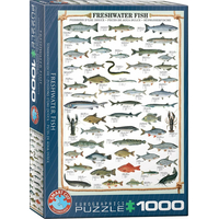 EUROGRAPHICS Puzzle Sladkovodné ryby 1000 dielikov
