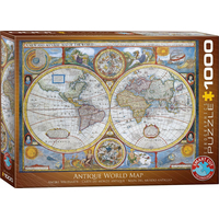 EUROGRAPHICS Puzzle Starodávna mapa sveta 1000 dielikov