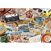 EUROGRAPHICS Puzzle v plechovej krabičke Volkswagen Road Trip 550 dielikov