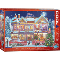 EUROGRAPHICS Puzzle Vianočné prípravy 1000 dielikov