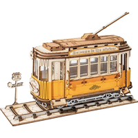 ROBOTIME Rolife 3D drevené puzzle Električka 145 dielikov