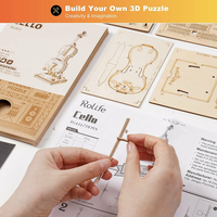 ROBOTIME Rolife 3D drevené puzzle Violončelo 58 dielikov