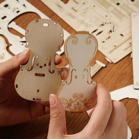 ROBOTIME Rolife 3D drevené puzzle Violončelo 58 dielikov