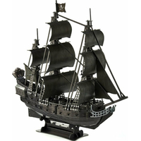 CUBICFUN Svietiace 3D puzzle Plachetnica Queen Anne&#39;s Revenge 293 dielikov