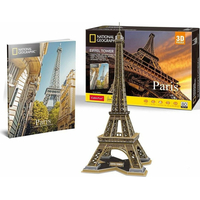 CUBICFUN 3D puzzle National Geographic: Eiffelova veža 80 dielikov