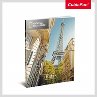 CUBICFUN 3D puzzle National Geographic: Eiffelova veža 80 dielikov