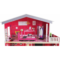 ECOTOYS Domček pre bábiky Malibu s vybavením