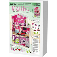 ECOTOYS Domček pre bábiky Malibu s vybavením
