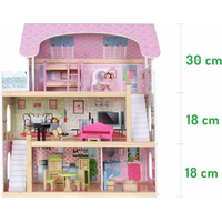 ECOTOYS Domček pre bábiky Rozprávková rezidencia s vybavením