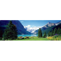 EUROGRAPHICS Panoramatické puzzle Jazero Louise, Canadian Rockies 1000 dielikov