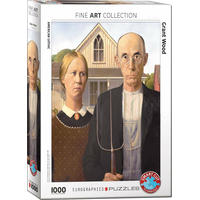 EUROGRAPHICS Puzzle Americká gotika 1000 dielikov