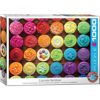 EUROGRAPHICS Puzzle Dortíková dúha 1000 dielikov (Cupcake)