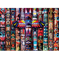 EUROGRAPHICS Puzzle Indiánske totemy 1000 dielikov