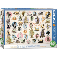 EUROGRAPHICS Puzzle Mačacia joga XL 500 dielikov