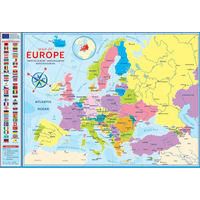 EUROGRAPHICS Puzzle Mapa Európy 200 dielikov