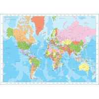 EUROGRAPHICS Puzzle Mapa sveta 1000 dielikov