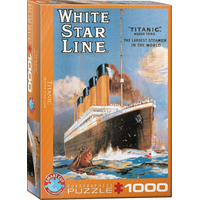 EUROGRAPHICS Puzzle Plagát: Titanic 1000 dielikov