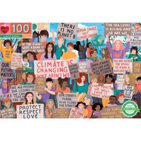EEBOO Puzzle Protest za ochranu klímy 100 dielikov