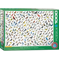 EUROGRAPHICS Puzzle Svet vtákov 1000 dielikov