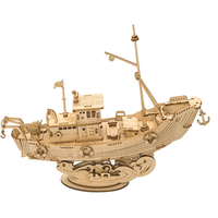 ROBOTIME Rolife 3D drevené puzzle Rybárska loď 104 dielikov