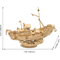 ROBOTIME Rolife 3D drevené puzzle Rybárska loď 104 dielikov