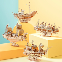 ROBOTIME Rolife 3D drevené puzzle Rybárska loď 104 dielikov