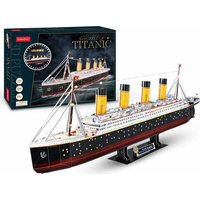 CUBICFUN Svietiace 3D puzzle Titanic 266 dielikov