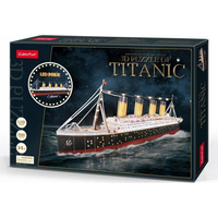 CUBICFUN Svietiace 3D puzzle Titanic 266 dielikov