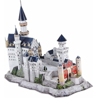 CUBICFUN Svietiace 3D puzzle Zámok Neuschwanstein 128 dielikov