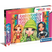 CLEMENTONI Brilliant puzzle Rainbow High: Poppy, Jade a Skyler 104 dielikov