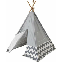 KIDKRAFT Detský stan TEEPEE - šedý