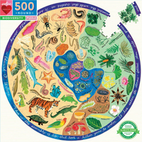 EEBOO Okrúhle puzzle Rozmanitosť prírody 500 dielikov