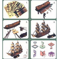 CUBICFUN 3D puzzle Plachetnica San Felipe 248 dielikov